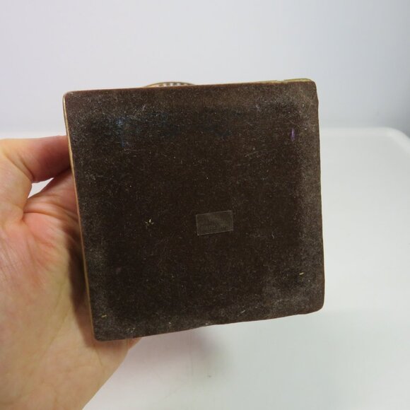 Candle Pedestal w multi- dimensional textures, Two Tone Metal colors 5" tall - Picture 9 of 11